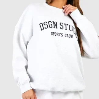 Oversized Casual Sweatshirt Long Sleeve Sweatshirt for Women in Winter